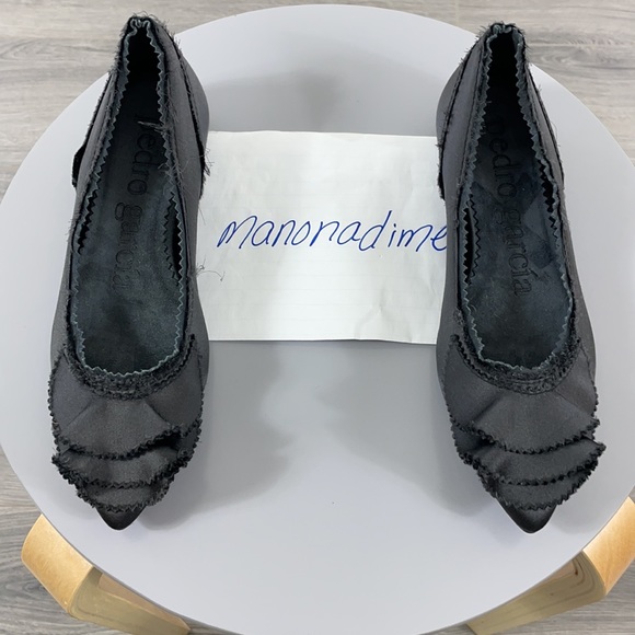 NEW Pedro Garcia Albany Ruffle Satin Skimmer - Picture 6 of 6